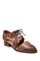 Olga Oxford Chunky Heel Leather Sandals