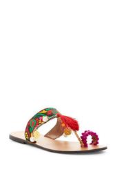 Mepi Embroidery & Dangle Sandal