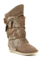 Atilla Genuine Rabbit Fur & Sheepskin Boot