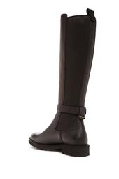 Pebbled Leather Riding Boot