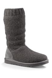 Capra Ribbed Knit Shearling Lined Boot
