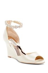 Thalia Crystal Embellished Wedge Heel Sandal