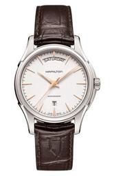 Jazzmaster Automatic Leather Strap Watch, 40mm
