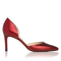 Flossie Red Metallic Heel