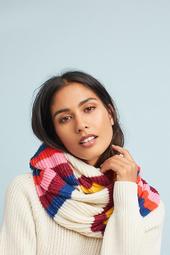 Cheery Striped Infinity Scarf