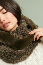 Mixed Faux Fur Infinity Scarf