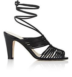 Ivy Leather Ankle-Tie Sandals
