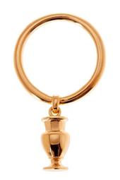 Lovely Gold Vermeil Charm Ring - Size 5.5