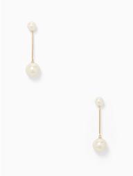 Girls In Pearls Linear Drop Earrings