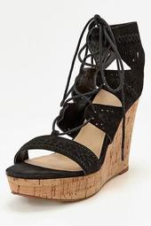 Lace-Up Wedge Heel