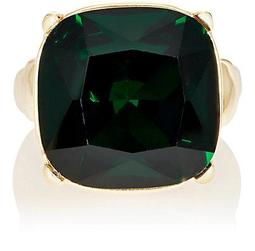 Green Crystal Cocktail Ring