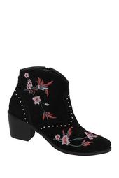 Saint Faux Suede Embroidered Boot