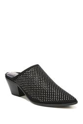 Penny Perforated Pointed Toe Mule