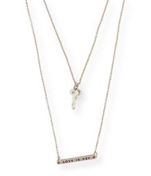 Love Is Key Short-Strand Necklace