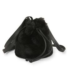 Fuzzy Mini Bucket Bag