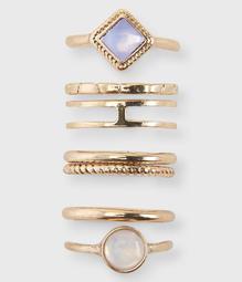 Cloudy Gem Ring 7-Pack