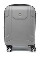 19" Hardcase Spinner Suitcase with Built-In Cupholder