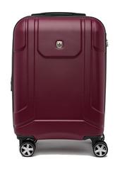 19" Hardcase Spinner Suitcase with Built-In Cupholder
