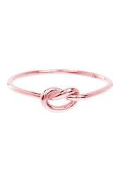14K Rose Gold Plated Thin Love Knot Ring