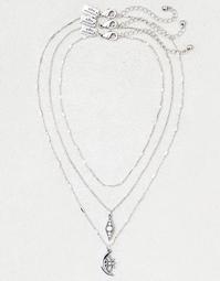 AEO Charms Triple Layer Necklace