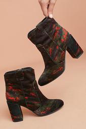 Bruno Premi Printed Velvet Ankle Boots