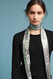 Sequined Skinny Scarf