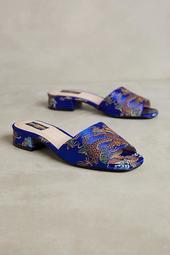 Shelly's London Brocade Slide Sandals