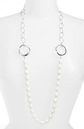 Long Imitation Pearl Necklace
