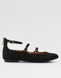 AEO Strappy Buckle Flats