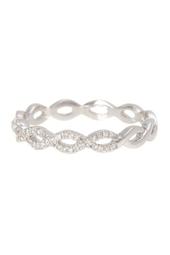 Sterling Silver Diamond Weave Ring - 0.16 ctw