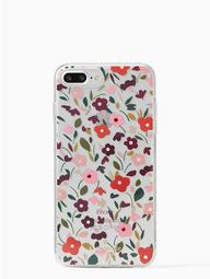 Jeweled Boho Floral Clear Iphone 7/8 Plus Case
