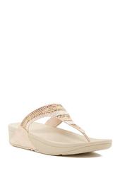 Strobe Luxe Embellished Wedge Thong Sandal