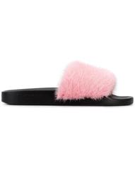 Pink Fur strap slides