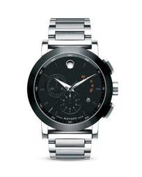 Movado Museum Sport™ Chronograph Stainlees Steel Watch, 44mm