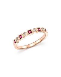 Ruby & Diamond Band in 14K Rose Gold - 100% Exclusive