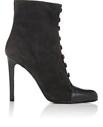 Cap-Toe Suede Ankle Boots