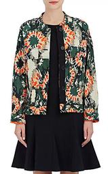 Camouflage Silk Jacquard Jacket