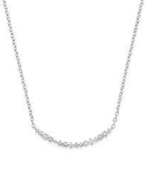 Diamond Scatter Bar Necklace in 14K White Gold, .30 ct. t.w. - 100% Exclusive