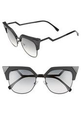 54mm Metal Tipped Cat Eye Sunglasses