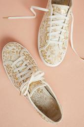 Keds x Rifle Paper Co. Gold Print Sneakers