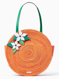 Spice Things Up Straw Orange Tote