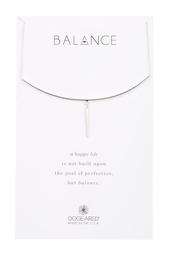 Balance Delicate Bar & Sphere Pendant Necklace