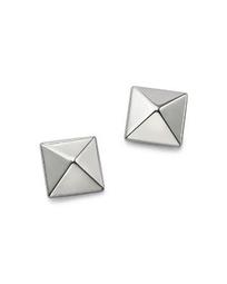 Pyramid Post Earrings in 14K White Gold - 100% Exclusive