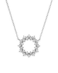 Diamond Circle Pendant Necklace in 14K White Gold, 0.35 ct. t.w. - 100% Exclusive