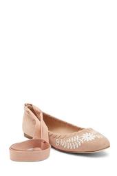 Baylie Embroidered Suede Flat
