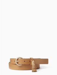 2 Inch Leather Tassel Charm Belt