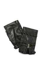 Mitaine Studded Leather Gloves
