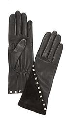 Coralie Stud Leather Gloves