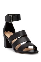 Carys Leather Block Heel Sandal