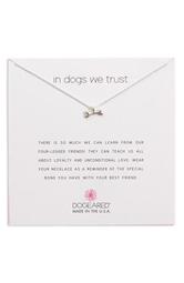 In Dogs We Trust Pendant Necklace